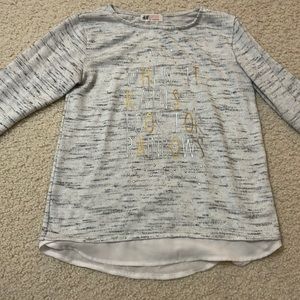 H&M grey full sleeves top
